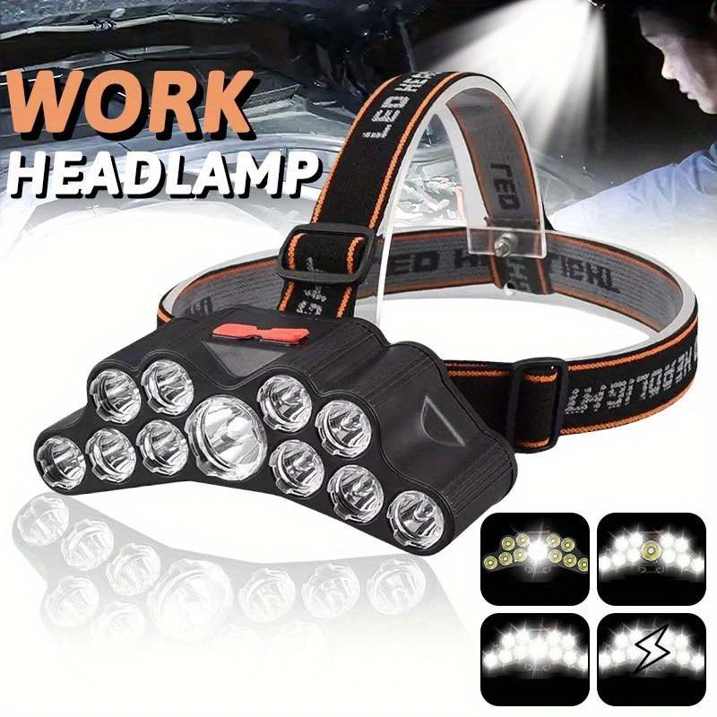 Led Headlight Bulbs - 11 LED Headlamp Strong Light Head