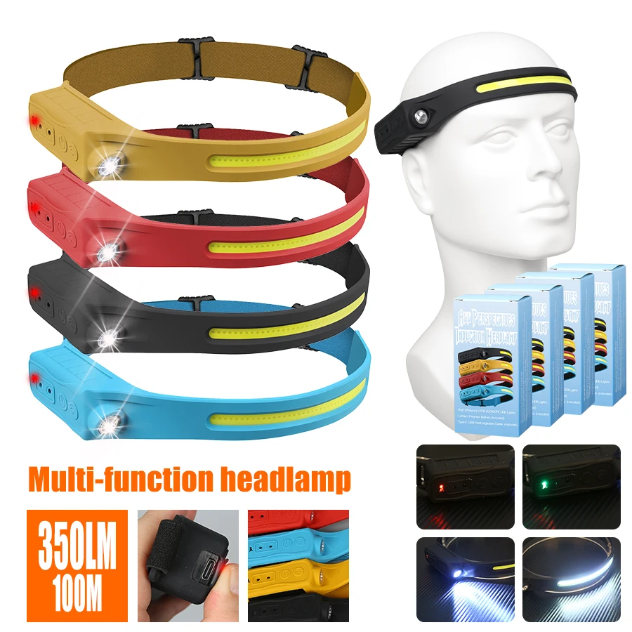 Rechargeable Headlamp 350 Lume - Led Headlight Bulbs review and price