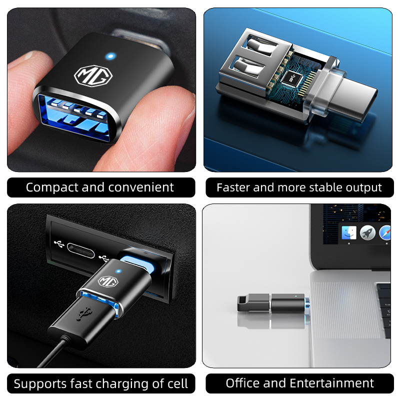 Car LED Type C To USB 3.0 Adap - Car Accessories For Inside review and price