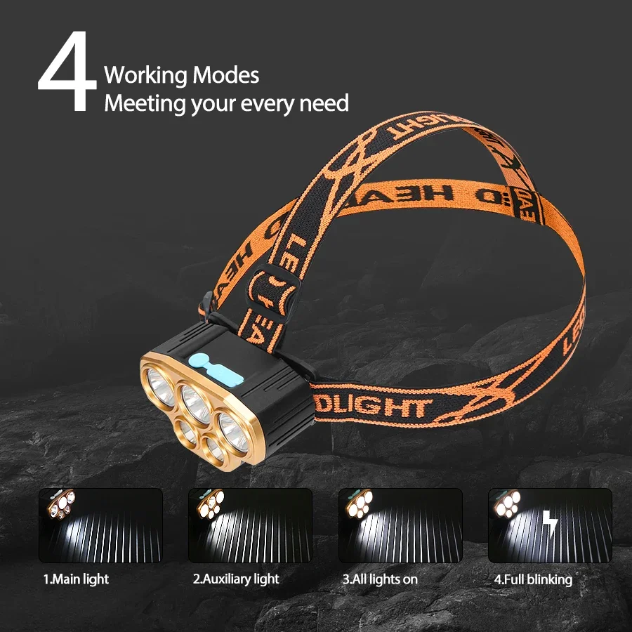 Rechargeable 5 LED Headlight U - Led Headlight Bulbs review and price