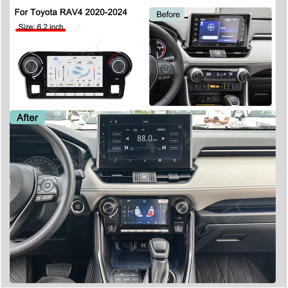 Touch & Button Dual Control AC - Car Accessories For Inside review and price
