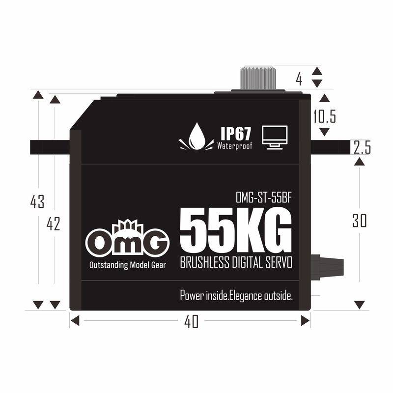 Omg 50kg Servo Motor Omg-St-55 - Car Accessories Omg review and price
