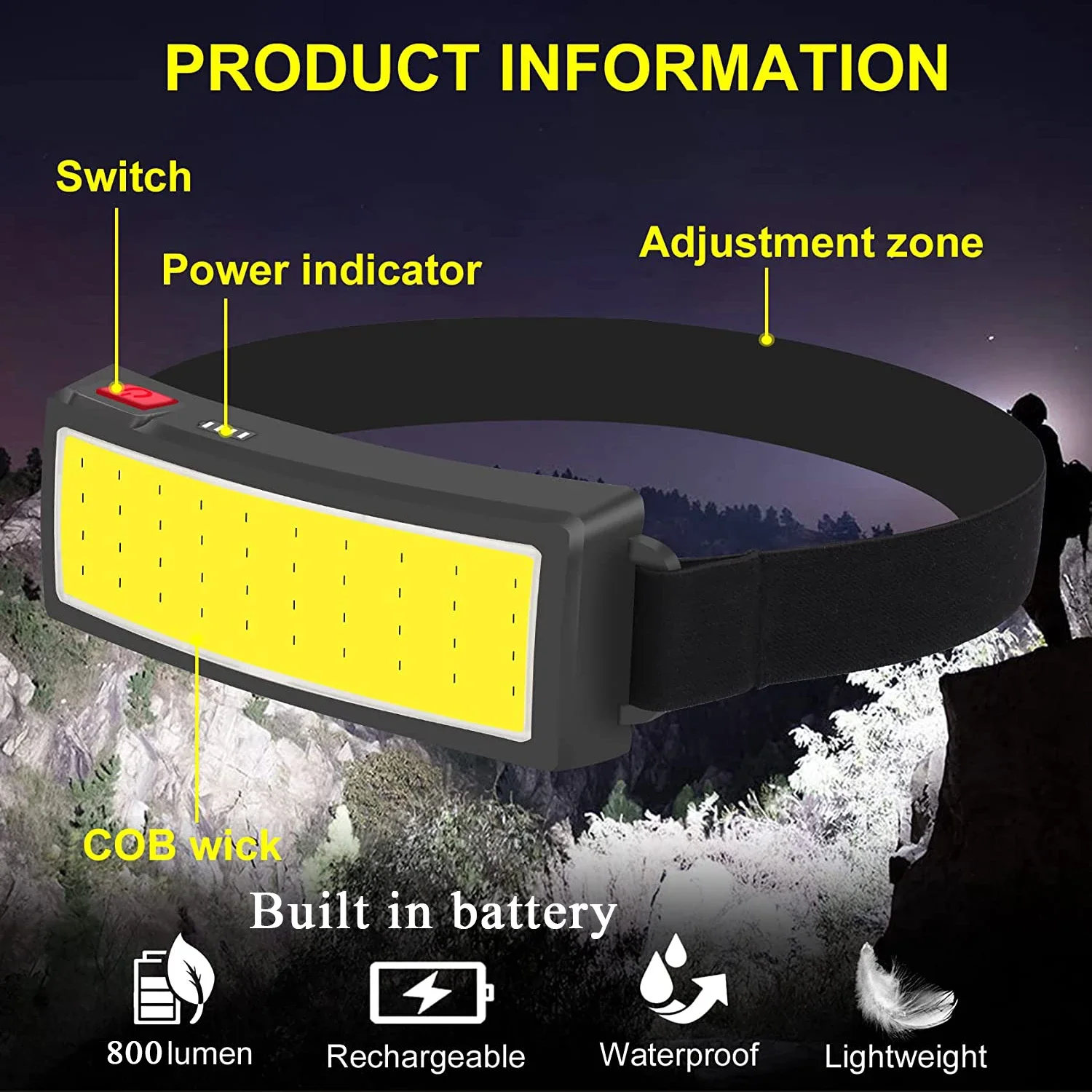 COB Portable LED Headlights Ou - Led Headlight Bulbs review and price