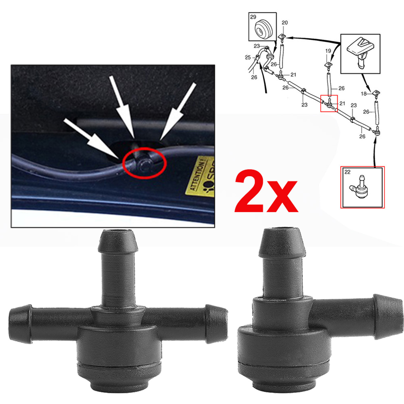 2pcs Front Windscreen Wiper Wa - Car Accessories Uk review and price