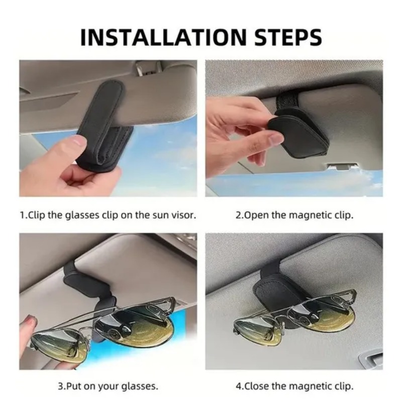 Car Sun Visor Glasses Case Hol - Car Accessories For Inside review and price