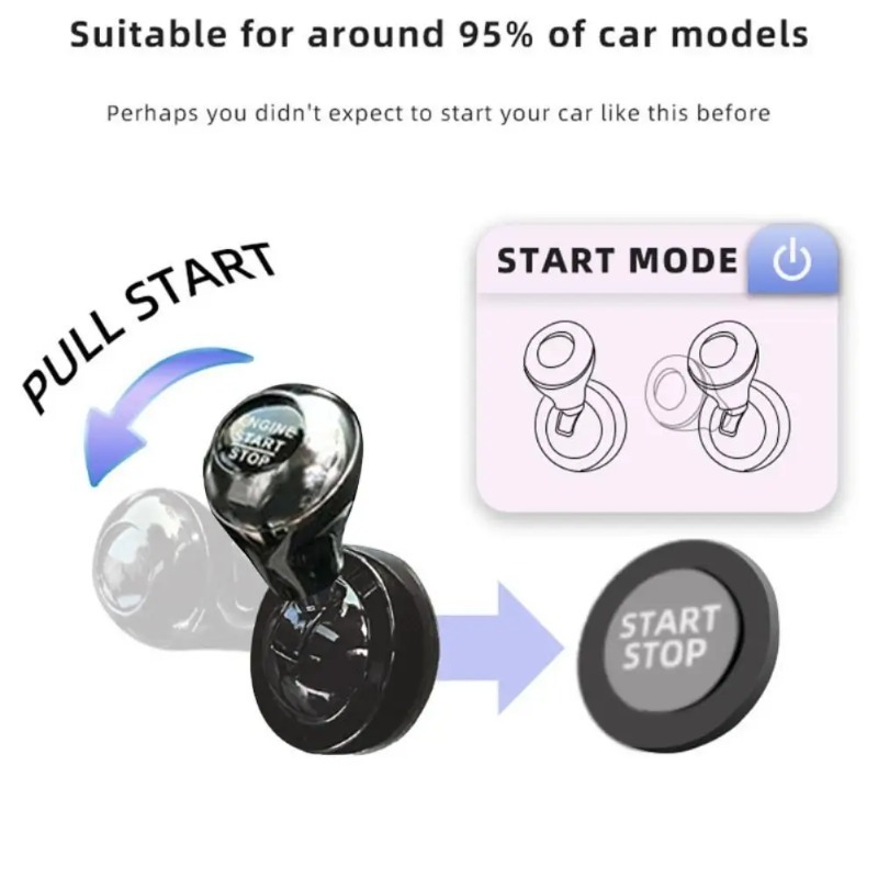 Car One-Touch Start Button wit - Car Accessories For Inside review and price