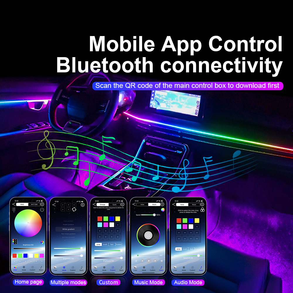 Universal Led Car Ambient Ligh - Car Accessories For Inside review and price